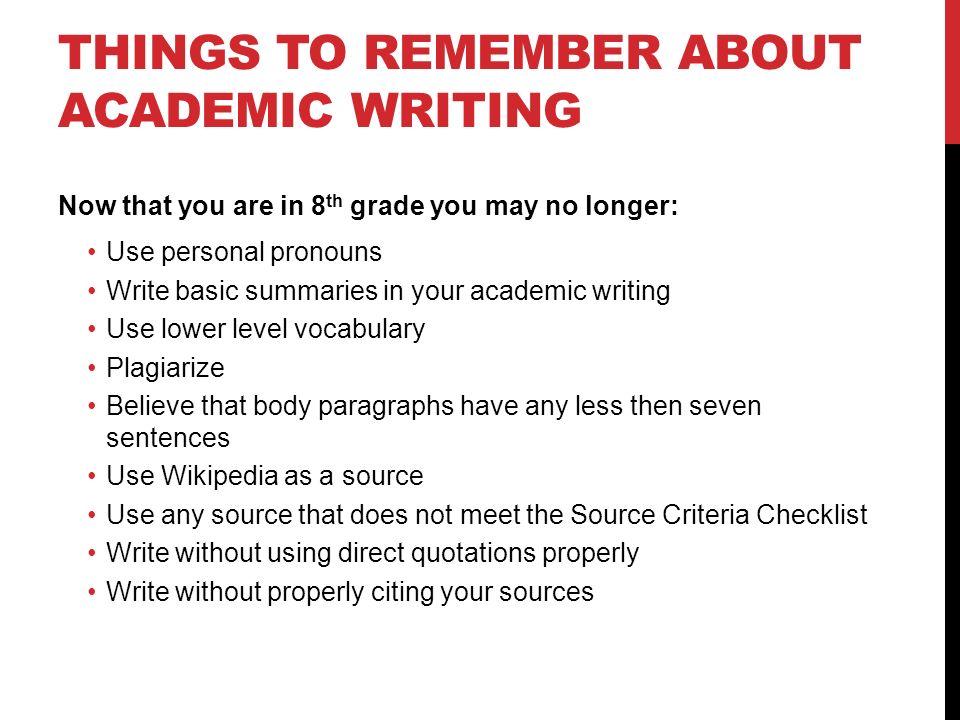 Academic writing